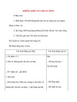 Giáo án lớp 4: KHÔNG KHÍ CẦN CHO SỰ SỐNG pptx