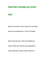 Describe a bridge you knowwell ppsx