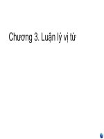 LUẬN LÝ TOÁN HỌC - CHƯƠNG 3 (phần 1) pps