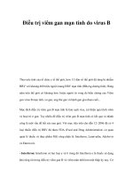 Điều trị viêm gan mạn tính do virus B potx