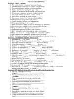 Test on Gerund and infinitive ( 1 ) doc