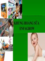 Đề tài: KHỦNG HOẢNG SỮA ENFAGROW VÀ CÁC GIẢI PHÁP CỦA CÔNG TY ppt