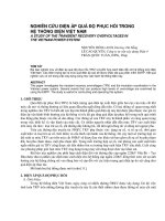 Báo cáo nghiên cứu khoa học: 