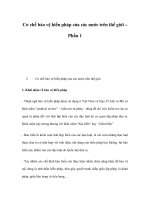 Cơ chế bảo vệ hiến pháp của các nước trên thế giới – Phần 1 ppt