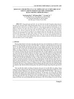 Báo cáo nghiên cứu khoa học: 