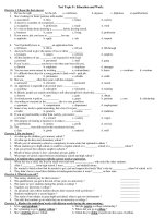 Test Topic 8 : Education and Work ppt