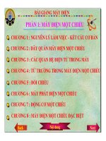 Bài giảng máy điện I - Phần 1 Máy điện một chiều - Chương 1 pps