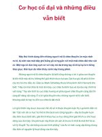 Cơ học cổ đại và những điều vẫn biết pdf