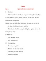 Giáo án lớp 4: TỤC NGỮ NÓI VỀ THỜI TIẾT pdf