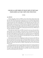 Động lực học chất lỏng tính toán - Chương 10 potx