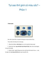 Tại sao thế giới có màu sắc? – Phần 1 ppt