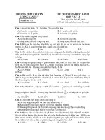 ĐỀ THI THỬ ĐẠI HỌC LẦN II MÔN VẬT LÝ - Mã đề thi 712 pdf