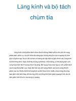 Lăng kính và bộ tách chùm tia pptx