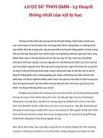 LƯỢC SỬ THỜI GIAN - Lý thuyết thống nhất của vật lý học doc