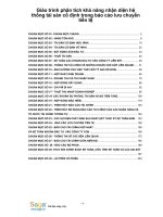 Giáo trình phân tích khả năng nhận diện hệ thống tài sản cố định trong báo cáo lưu chuyển tiền tệ p1 ppt