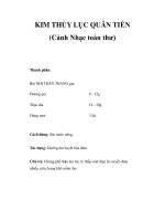 KIM THỦY LỤC QUÂN TIỂN (Cảnh Nhạc toàn thư) ppt