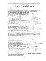 Giáo trình kỹ thuật xung - Chương 4 pdf