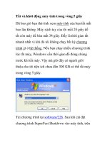 Tắt và khởi động máy tính trong vòng 5 giây ppt