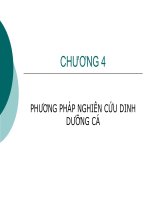 Chương 4: Phương pháp nghiên cứu dinh dưỡng cá ppsx