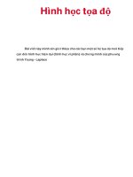 Hình học tọa độ pptx