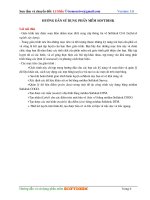 Hướng dẫn sử dụng phần mềm Softdesk - Chương 1 pdf