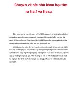 Chuyện về các nhà khoa học tìm ra tia X và tia xạ pdf