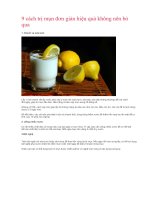 9 cách trị mụn đơn giản hiệu quả không nên bỏ qua