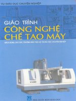 Giáo trình công nghệ chế tạo máy - Phần 1 Những vấn đề cơ sở của công nghệ chế tạo máy - Chương 1 ppsx