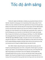 Tốc độ ánh sáng ppt
