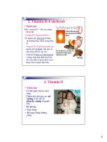 Bài giảng Vitamin part 2 ppt