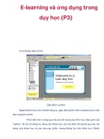 E-learning và ứng dụng trong dạy học (P3) docx
