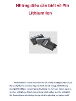 Những điều cần biết về Pin Lithium Ion potx