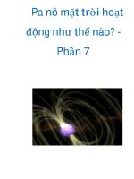 Pa nô mặt trời hoạt động như thế nào? Phần 7 pdf