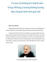 Từ con số không trở thành anh hùng: Những ý tưởng không tưởng làm chuyển biến thế giới pdf