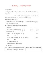 Giáo án lớp 1 môn Toán: Tên Bài Dạy : LUYỆN TẬP CHUNG Lớn hơn, bé hơn, bằng nhau ppt