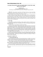 Báo cáo nghiên cứu khoa học: 