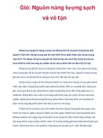 Gió: Nguồn năng lượng sạch và vô tận pot