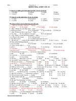 KIỂM TRA ANH VĂN 12 ppt