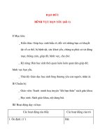 Giáo án lớp 4: ĐẠO ĐỨC BÊNH VỰC BẠN YẾU docx