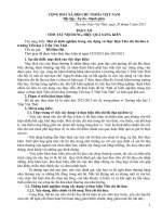 một số kinh nghiệm trong xây dựng và thực hiện tiêu chí thi đua ở trường tiểu học 2 trần văn thời.