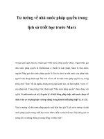 Tư tưởng về nhà nước pháp quyền trong lịch sử triết học trước Marx pdf
