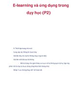 E-learning và ứng dụng trong dạy học (P2) pps