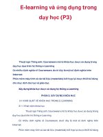 E-learning và ứng dụng trong dạy học (P3) potx