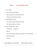 Giáo án lớp 1 môn Thủ Công: Bài dạy :Kẻ các đoạn thẳng cách đều docx