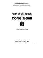 Thiết kế bài giảng công nghệ 6 part 1 pps