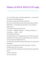 Thủ thuật sử dụng máy tính: Windows 2k DNS & WINS & FTP config pot