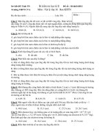 kiểm tra học kì II Môn : Vật lý lớp 10 pptx