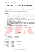 KẾ TOÁN HÀNG TỒN KHO - TRẦN NGỌC THIỆN ppt