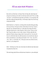 Thủ thuật sử dụng máy tính: Tối ưu màn hình Windows ppt