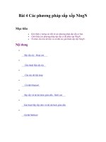 Cấu trúc dữ liệu và giải thuật I - Bài 4 pptx